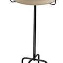 28In Freestanding Birdbaths Bowl Outdoor, Free Standing Garden Bird Bath Bird Feeder Bowl with Metal Stake, Detachable Decoration Spa Birdfeeder for Garden Patio Yard Lawn, 4 Spiky Feet (White)