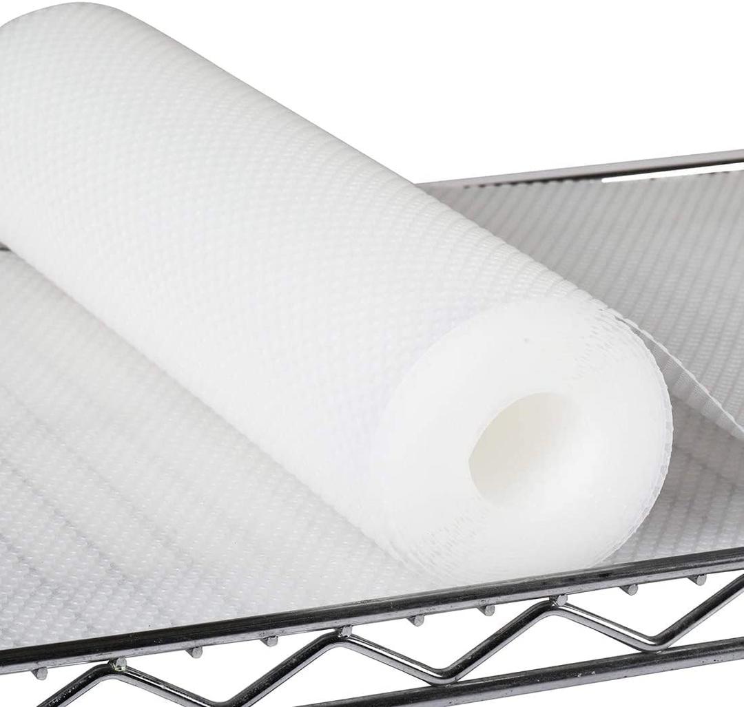 Pantry Shelf Liners for Wire Shelving: 13 Inch Wide Clear Waterproof Shelves Liner - Easy to Cut Translucent 1.2 mm Thick Plastic Metal Rack Mat for Drawer 13" W x 120" L