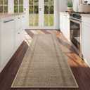2x5 Kitchen Runner Non Slip Kitchen Rugs Mat, Washable Hallway Runner Rug Soft Long Low Pile Farmhouse Entryway Floor Mat for Bedroom Laundry Living Room Beside Rug