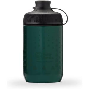 Polar Bottle Session Muck Mountain Bike Water Bottle - BPA Free, Cycling & Sports Squeeze Bottle with Dust Cover (Forest Green)