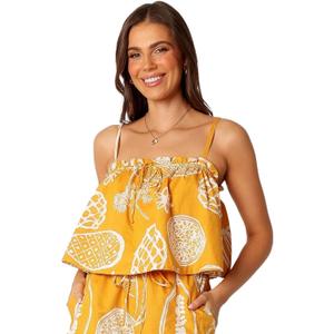 Petal & Pup Women's Honey Top (X-Large, Yellow)