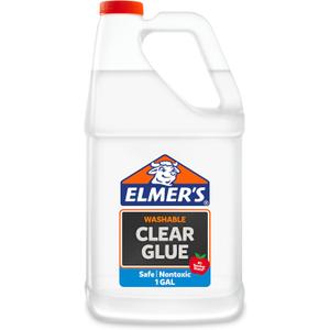 Elmer's Clear Liquid School Glue, 1 Gallon, Washable, #1 Teacher Brand - Arts & Crafts, Teacher Supplies, Great for Making Slime