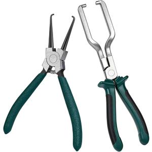 Aleric Electrical Disconnect Pliers - 2Pcs Fuel Line Disconnect Tool, Fuel Filter Caliper, Fuel Line Petrol Clip Pipe Pliers, Automotive Electrical Connector Disconnect Fuel Feed Pipe Repair Tool