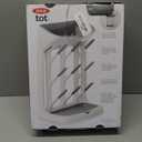 OXO Tot Space-Saving Baby Bottle Drying Rack, Compact Dish Drying Rack with Removable Trays, Countertop Bottle Organizer for Baby Bottles, Nipples, Pacifiers and Lids, BPA Free, Dishwasher Safe