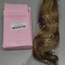 14 Inch Ponytail Extension - Wavy Pony Tails Hair Extensions, Claw Clip Ponytail Extension, Synthetic Hair Extensions Ponytail, Clip on Ponytails for Women (Light Brown With Beige Highlights)