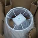 Small Lamp Shades Set of 2, 5.5" Top x 10" Bottom x 6.6" High, Small White Lamp Shades for Table Lamps, Fabric Lampshade Replacement for Bedside Lamp, Wall Sconces, Spider, Clip on Adapters Included
