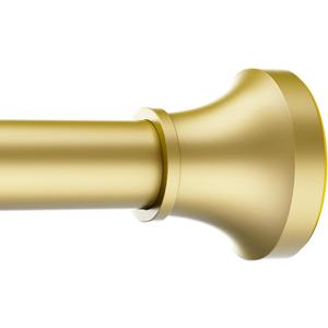 Adjustable Shower Curtain Rod 31-80 Inch, Never Rust Stainless Steel Gold Tension Rod, 1" Heavy Duty No-Drill for Bathroom, Kitchen & Closet