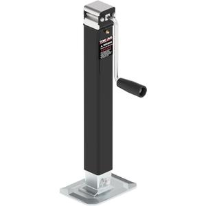 8000LBS Square Trailer Jack, 15" Lift, Heavy Duty Jack with Adjustable Drop Leg, Weld On for RV, Boat, and Utility Trailers