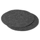 PATIKIL 8 Inch Diameter Lamp Base Felt, 5Pack 2mm Thickness Round Soft Adhesive Non-Slip Anti-Scratch Backed Felt for Lamp Furniture DIY Craft, Dark Grey