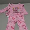 Newborn Baby Girl Bell Bottoms Outfits 3-6 Month Infant Baby Girl Clothes Sets Ruffle Romper + Cute Floral Pant + Headband Pink Bow