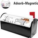 Halloween Dog Mailbox Cover 21x18 Inch, Halloween Trick Or Treat Post Letter Box Covers, Halloween Spooky Magnetic Waterproof Mail Wraps for Outdoor Yard Garden Standard Mailbox Decor