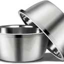 Stainless Steel Large Dog Food Bowl, 46 oz (7cup) Large Capacity Dog Water Bowl, Heavy Duty, BPA-Free for Medium and Small Dogs (2 pcs)