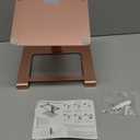 Laptop Stand for Desk, Ergonomic Aluminum Laptop Stand Adjustable Height from 7-15", Sitting and Standing Laptop Riser for 10-17" Notebook