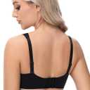 Minimizer Bras for Women Full Coverage Plus Size T-Shirt Bra with Underwire Support for Heavy Breast Black 38E (Black)