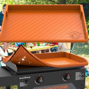 Silicone Griddle Cover for Blackstone 28,Upgraded Heavy Duty Food Grade Silicone Grill Protective Cover for Blackstone Accessories Even Omnivore Griddle Plate,Protect from Dirt (DO NOT FITS 28" XL)