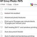 HP Envy Photo 7975 Wireless Color Inkjet Photo Printer, Print, scan, Copy, Easy Setup, Mobile Printing, Best-for-Home, 3 Month Instant Ink Trial Included, AI-Enabled (B63K3A)