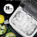 Silonn Ice Maker Countertop, 9 Cubes in 6 Mins, 26lbs in 24Hrs, Countertop Ice Maker with 2L Water Tank, Self-Cleaning Ice Machine, 2 Ice Sizes, Scoop & Basket for Home Kitchen Office Bar