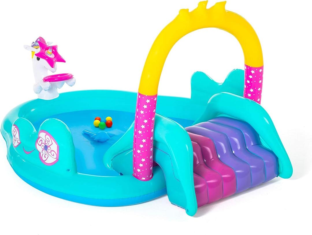 H2OGO! Bestway Magical Unicorn Carriage Play Pool Center