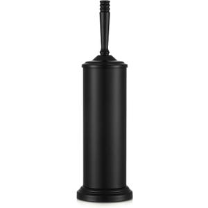 Black Toilet Brush and Holder Set, Stainless Steel Toilet Brush for Bathroom,Heavy Duty Black Toilet Bowl Brush and Holder,Deep Cleaning Modern Toilet Cleaner Brush -Space Saving, Covered Brush