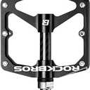 Rock BROS Mountain Bike Pedals Flat Bicycle Pedals 9/16 Lightweight Road Bike Pedals Carbon Fiber Sealed Bearing Flat Pedals for MTB