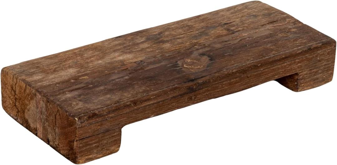 Creative Co-Op Found Decorative Wood Pedestal