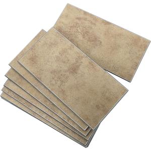 Peel and Stick Backsplash Subway Tile, 3"x6" Antique Brass Self-Adhesive Stick on Wall Tiles for Kitchen Bathroom Fireplace (48 Pieces)
