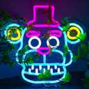 Fnaf Frendy Neon Sign for Wall DecorFive Nights LED Neon Lights for GameroomBirthdayChristmas Gifts for kids