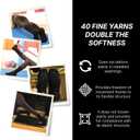 BELINO Pilates Socks for Women with Non Slip Grippers  Crew Socks for Yoga, Barre, Gym, Workout, Hospital 4 Pairs (Black)