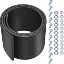 Universal 72" x 6"x 1/4" Snow Plow Blade Flap Compatible with Kolpin & Polaris ATV UTV, Rubber Deflector Edge for 48"-72" Blades, Fits Side-by-Sides, 4-Wheelers, and Snowplow Attachments