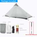 Ultralight Waterproof Tent, Double-Layer Three-Season Backpacking Tent for 1-Person Camping, Kayaking, Climbing, Hiking, Weighing in at only 2 pounds for The Tent