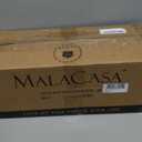 MALACASA 24 OZ Cereal Bowls, Porcelain Soup Oatmeal Bowls Set of 6, White Kitchen Ceramic Serving Bowl wtih Black Rim, Dishwasher Microwave Oven Safe, White, Series LUNA