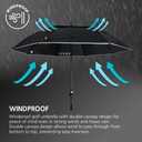 GRIP KING Golf Umbrella 54/62/68 inch + Golf Grip Trainer Double Canopy Vented Windproof Waterproof Automatic Open