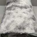 Ophanie Tie-Dyed Grey&White 8x10 Area Rugs for Living Room, Large Shag Bedroom Carpet, Big Indoor Thick Soft Nursery Rug, Fluffy Carpets for Boy and Girls Room Dorm Home Decor Aesthetic (8' x 10', 4- Tie-dyed Grey & White)
