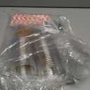 Whaline 50Pcs Christmas Disposable Plastic Cups with Lids and Straws 12oz Party Cups Gingerbread Man Cold Beverage Drinking Cups for Xmas Holiday Party Supplies