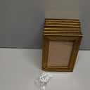 TWING 4x6 Gold Picture Frames Set of 6,Rustic Gold Frames Display Pictures 3x5 with Mat or 4x6 Without Mat,Tabletop Display and Wall Mounting Collage Photo Frame,Set for Wall Gallery
