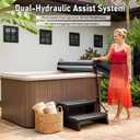 Adjustable Hot Tub Cover Lift - Spa Cover Removal System, 31.5"-41.3" Height, 57"-92.5" Width, Fits Most Rectangular Hot Tubs Cover Lifter, STAND