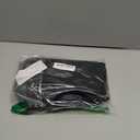 HaoMay Women's High Waist Wide Leg PU Faux Leather Cropped Pants Culottes (Large, Black)