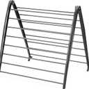 Whitmor Spacemaker Folding Drying Rack, Indoor Clothes Organizer with Patent-Pending Design, Space Saving, 6" L x 26" W x 51.5" H, Black