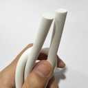 2 x uxcell Silicone Foam Seal Weather Strip 6mm 2m 6.5ft Sponge Rubber Cord Solid White