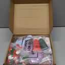 Vesici 12 Pcs Christmas Mini Hair Brush DIY Hairbrush Kits Detangling Christmas Stocking Stuffers Xmas Gifts for Women Spa Party Supplies DIY Crafts