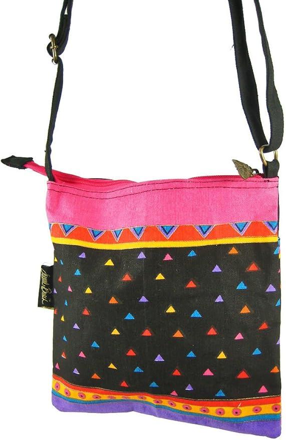 Laurel Burch Crossbody Purse Zipper Top 10"X10", Feline Friends, Multicoloured