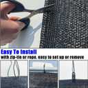 e.share Sun Shade Cloth, 40%-50% Sun Block Mesh Net, 10FT x 50FT Breathable Black Screen for Garden Greenhouse Patio Plants Vegetables Flowers