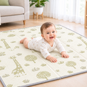 Baby Play Mat, 59 x 79 Inch Foldable Play Mats for Babies and Toddlers, Waterproof & Anti-Slip Portable Floor Mat for Playpen with Travel Bag