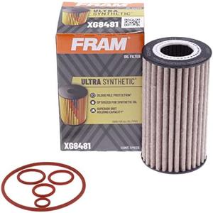 FRAM Ultra Synthetic Automotive Replacement Oil Filter, Designed for Synthetic Oil Changes Lasting up to 20k Miles, XG8481 (Pack of 1)