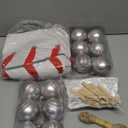 Syhood 26 Pcs Baseball Christmas Decor Set Include 12 Sports Ball Ornaments 36'' Print Christmas Tree Skirt 12 Wooden Sports Bat Ornaments and Rope for Home Xmas Holiday Party