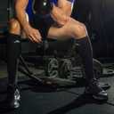 NEWZILL Medical Compression Socks for Women & Men, 20-30 mmHg Knee-High Support for Circulation, All-Day Comfort for Work Travel Running Cycling and Fitness (03-[3-pairs] Black/White/Gray)