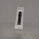 Sport Silicone Band Compatible with Apple Watch, Adjustable, Soft Rubber (Black)