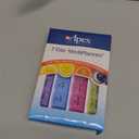 Apex 7-Day Mediplanner Pill Organizer, Weekly Pill Organizer, 4 Times A Day Color-Coded, Easy-Open, See-Through Lids, Organize Medication Or Vitamins by AM, PM, Evening and Bedtime