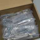 homdiy 20 Pack Solid Zinc Alloy Cabinet Handles, 3 Inch Hole Center Cabinet Pulls, Brushed Nickel Arch Drawer Pulls Modern Hardware for Kitchen Bathroom Cupboard