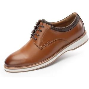Cusolemore Mens Oxfords Business Dress Sneakers Casual Shoes, Round Toe, Rubber Outsole, Lightweight Soft Snug Fit Design 8.5
